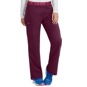 Med Couture 7739 SMALL Petite Touch 7 Pocket STRETCH Elastic Yoga Scrub Pants